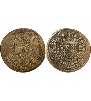 NUREMBERG, Wolf Lauffer – JETON de compte Louis XIV – XVIIe siècle – F.13010 var. 2