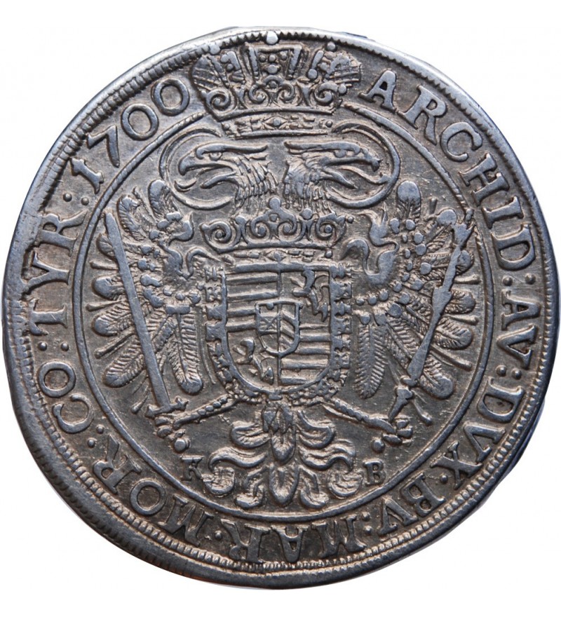 Hongrie HONGRIE - LEOPOLD Ier 1/2 THALER 1700 KREMNITZ﻿