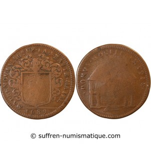 MAIRE D’ANGERS, Mathieu Renou – JETON cuivre 1689