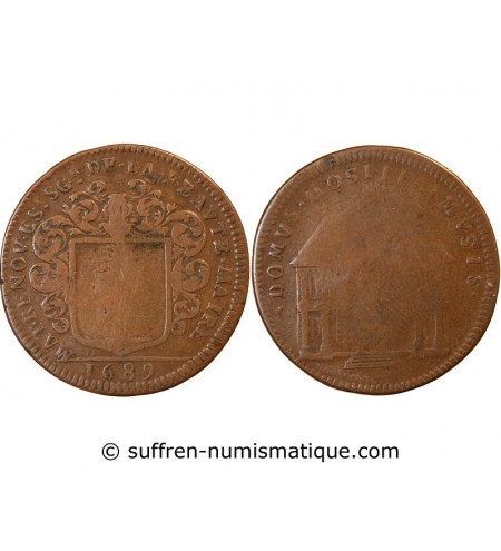 MAIRE D’ANGERS, Mathieu Renou – JETON cuivre 1689