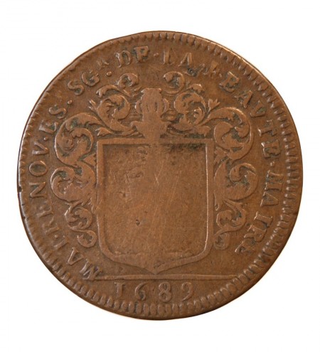MAIRE D’ANGERS, Mathieu Renou – JETON cuivre 1689