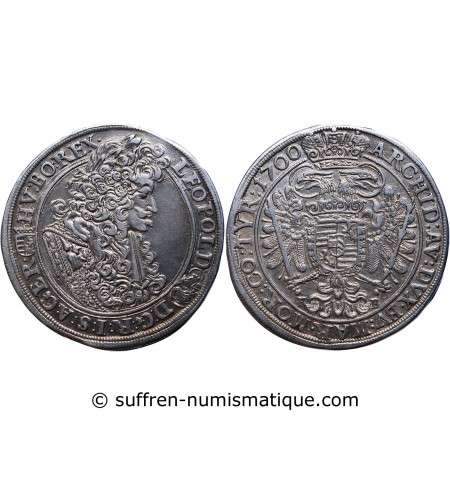 Hongrie HONGRIE - LEOPOLD Ier 1/2 THALER 1700 KREMNITZ﻿