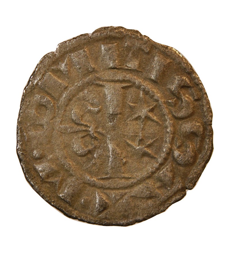 NIVERNAIS, COMTE DE NEVERS, Mahaut II (1257-1262) – DENIER argent