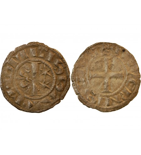 NIVERNAIS, COMTE DE NEVERS, Mahaut II (1257-1262) – DENIER argent
