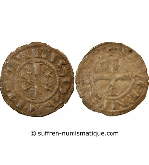 NIVERNAIS, COMTE DE NEVERS, Mahaut II (1257-1262) – DENIER argent