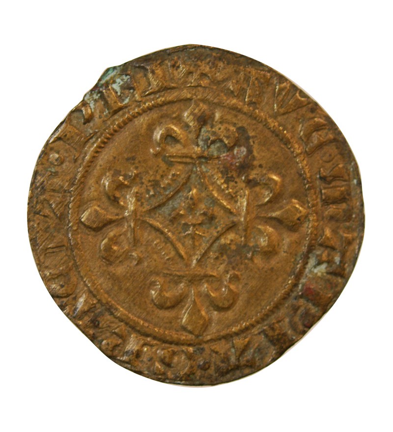 FRANCE – JETON de compte au châtel – XVe siècle - Mit.516 var.