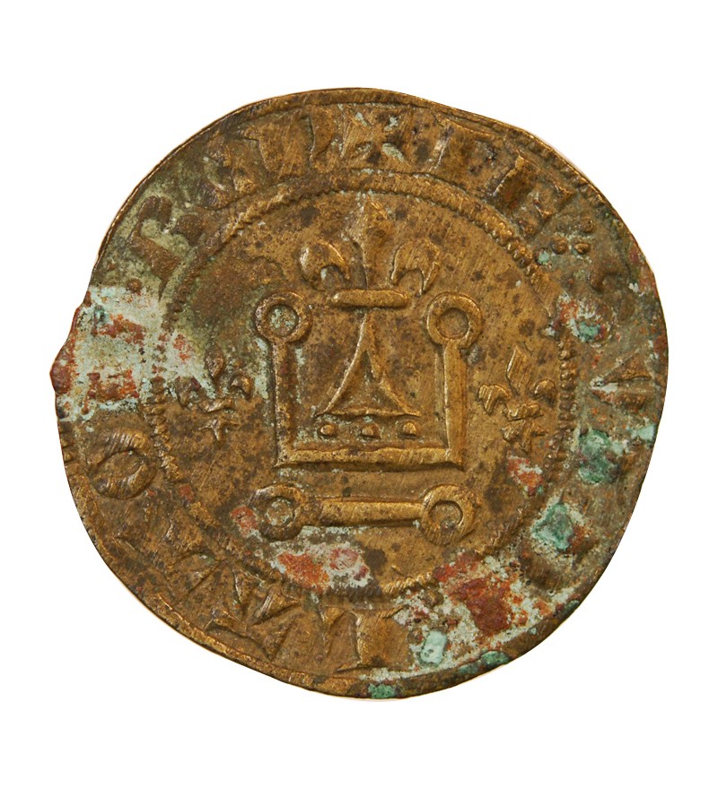 FRANCE – JETON de compte au châtel – XVe siècle - Mit.516 var.