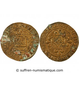 FRANCE – JETON de compte au châtel – XVe siècle - Mit.516 var.