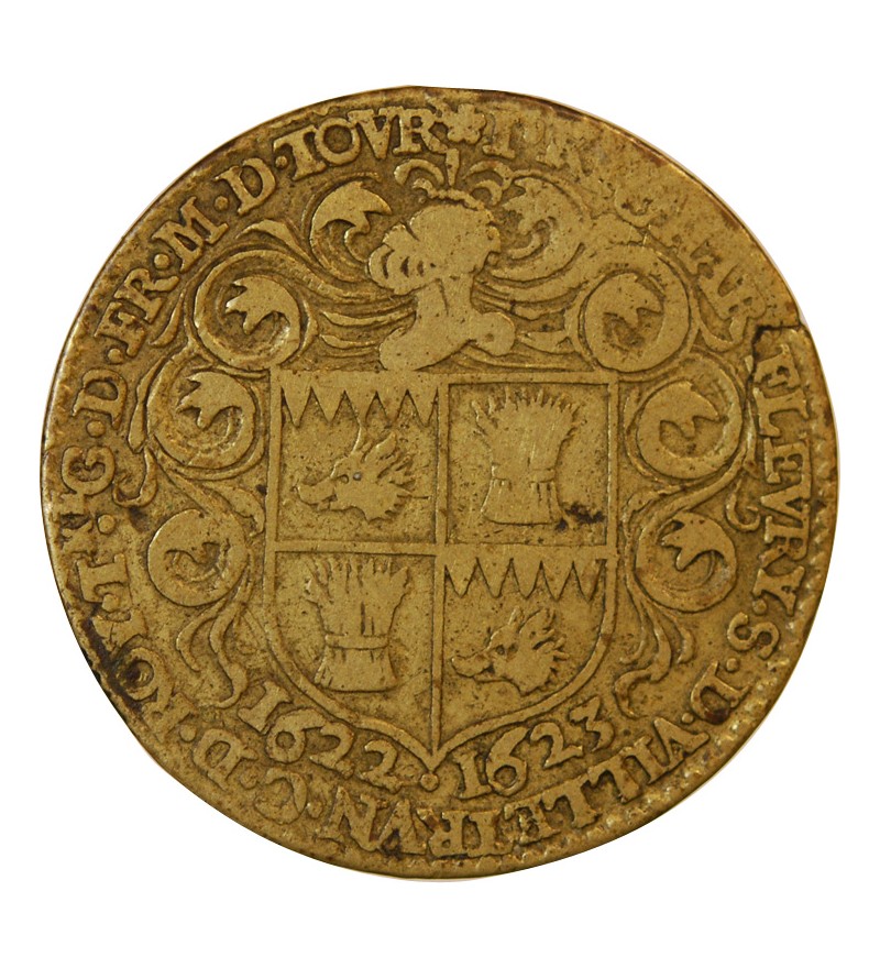 TOURAINE, MAIRE DE TOURS, Pierre Coheu - JETON Laiton 1585