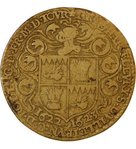 TOURAINE, MAIRE DE TOURS, Pierre Coheu - JETON Laiton 1585