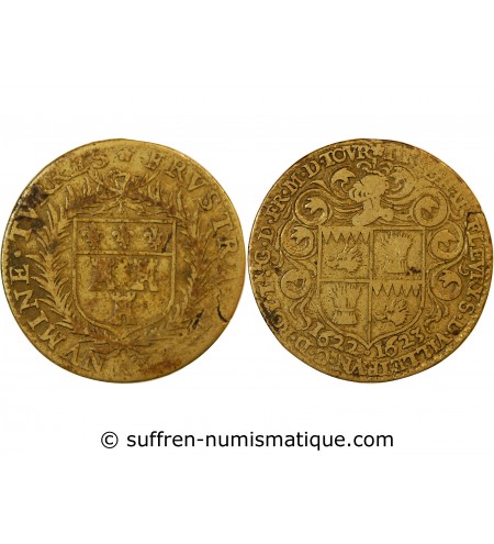 TOURAINE, MAIRE DE TOURS, Pierre Coheu - JETON Laiton 1585
