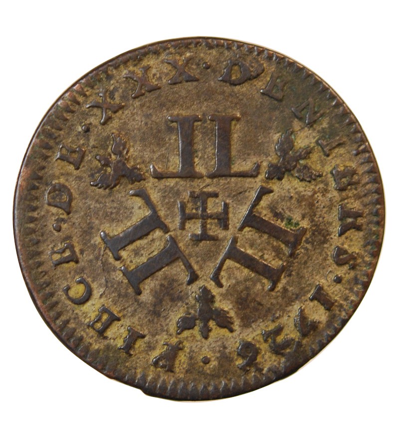 DUCHE DE LORRAINE, Leopold Ier – 30 DENIERS 1726