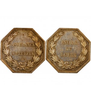 ASSURANCE MUTUELLE, INDRE ET LOIRE - JETON Argent 2