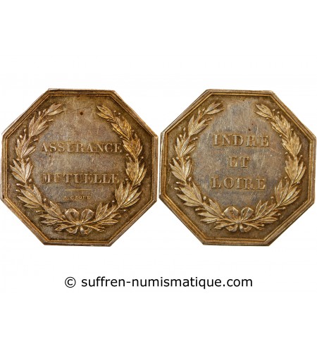 ASSURANCE MUTUELLE, INDRE ET LOIRE - JETON Argent
