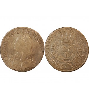 LOUIS XV - ECU AUX BRANCHES D'OLIVIER 1730 T NANTES 2