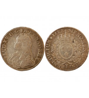 LOUIS XV - ECU AUX BRANCHES D'OLIVIER 1732 T NANTES 2