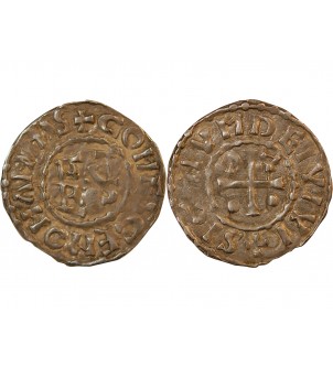 MAINE - DENIER argent au nom d'HERBERT Ier - 1014-1246 2