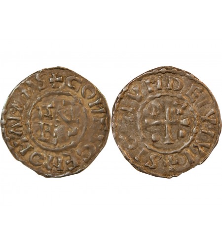 MAINE - DENIER argent au nom d'HERBERT Ier - 1014-1246