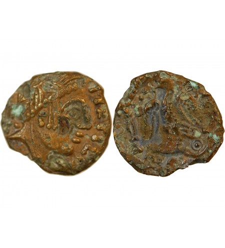 CARNUTES, REGION DE LA BEAUCE - BRONZE "aux oiseaux et au serpent" - DT.2471