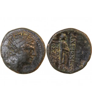 SELEUCIDE, ANTIOCHUS IV - BRONZE- 169-164 AV JC 2