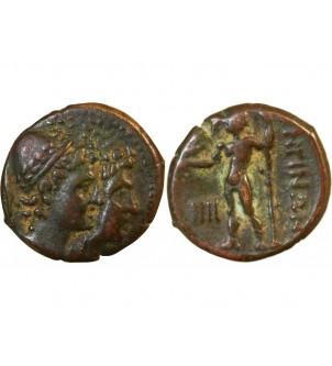 BRUTTIUM, RHEGIUM  - TETRAS bronze - 203/89 av. JC 2