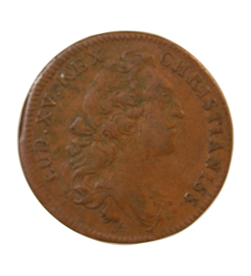 COLONIES FRANÇAISES DE L'AMÉRIQUE, Louis XV - JETON Cuivre 1755 - F.1573