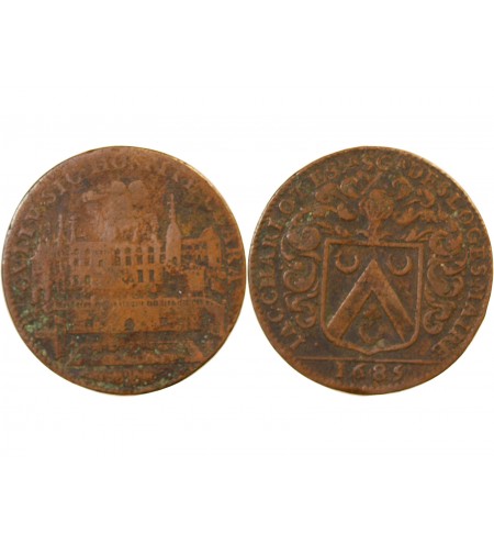 MAIRE D’ANGERS, Jacques Charlot – JETON cuivre 1685
