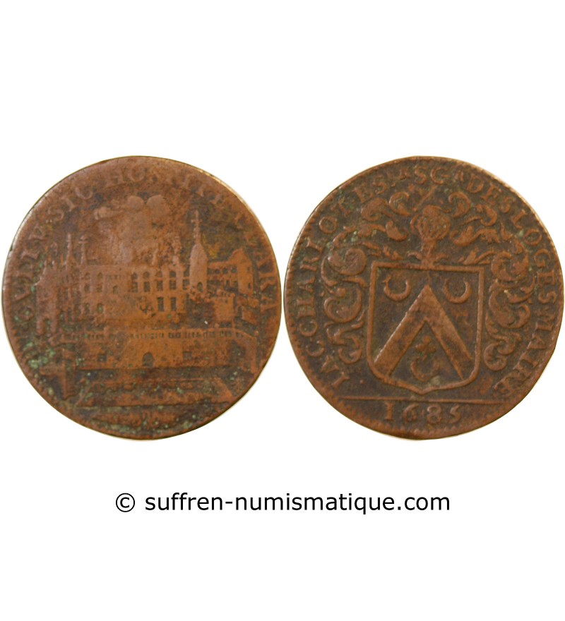 MAIRE D’ANGERS, Jacques Charlot – JETON cuivre 1685