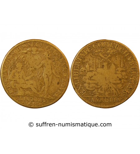 ORLÉANAIS, Communauté des marchands de Loire – JETON laiton 1653