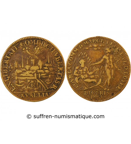 ORLÉANAIS, Communauté des marchands de Loire – JETON laiton 1653