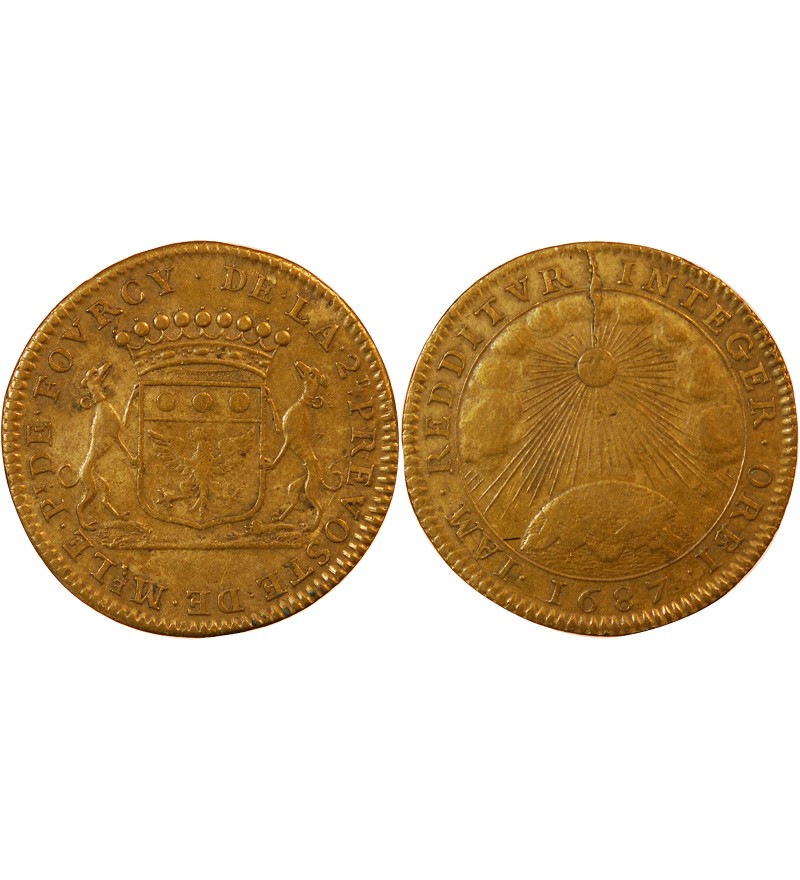 ILE DE FRANCE, Henri de Fourcy, prévôt des marchands - JETON 1685