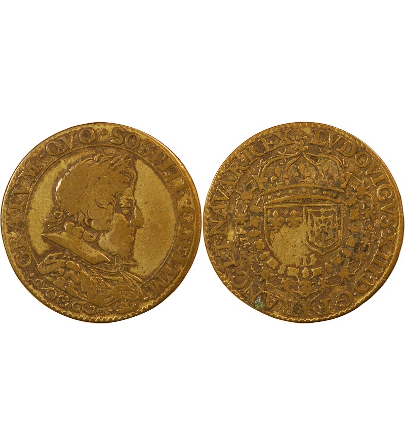 LOUIS XIII – JETON laiton - F.12245 var.