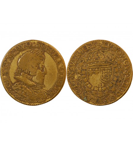 LOUIS XIII – JETON laiton - F.12245 var.