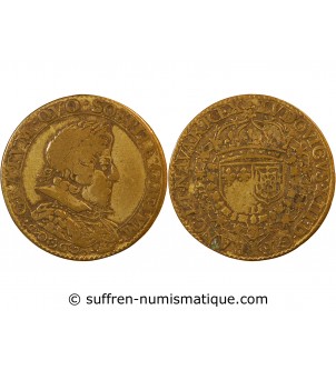 LOUIS XIII – JETON laiton - F.12245 var.