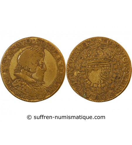 LOUIS XIII – JETON laiton - F.12245 var.