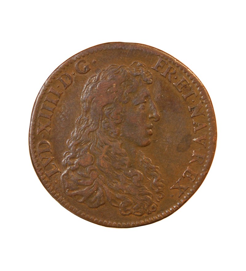 BÂTIMENTS DU ROI, La façade du Louvre – JETON cuivre - F.2974