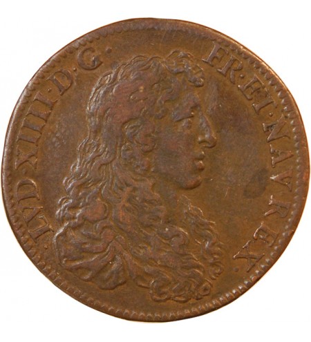 BÂTIMENTS DU ROI, La façade du Louvre – JETON cuivre - F.2974