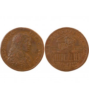 BÂTIMENTS DU ROI, La façade du Louvre – JETON cuivre - F.2974 2