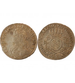 LOUIS XV - ECU AUX BRANCHES D'OLIVIER 1740 T NANTES 2