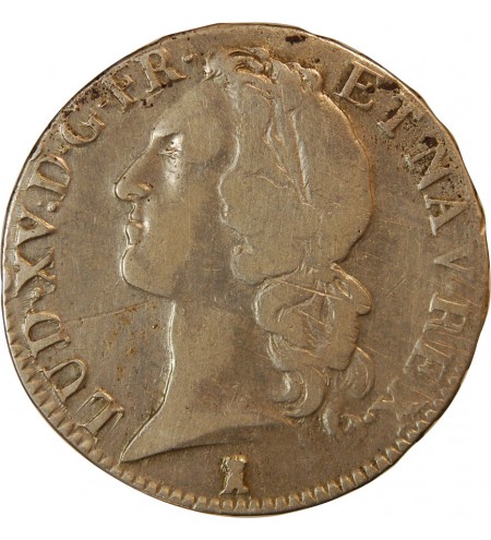 LOUIS XV - ECU AU BANDEAU 1741 T NANTES R3