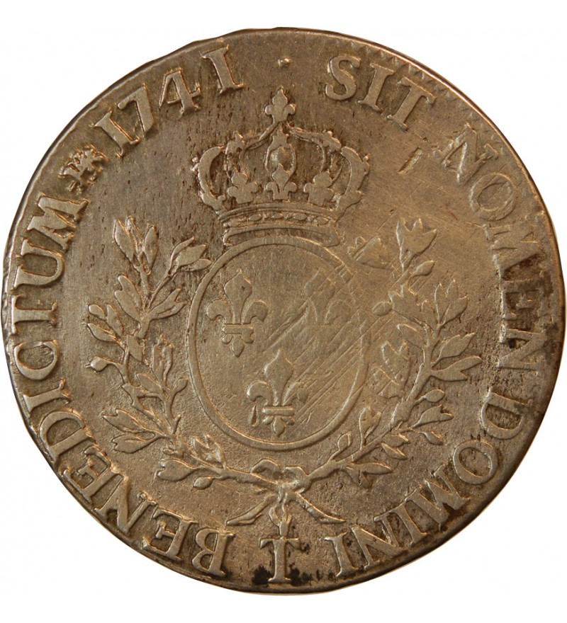LOUIS XV - ECU AU BANDEAU 1741 T NANTES R3