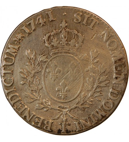 LOUIS XV - ECU AU BANDEAU 1741 T NANTES R3