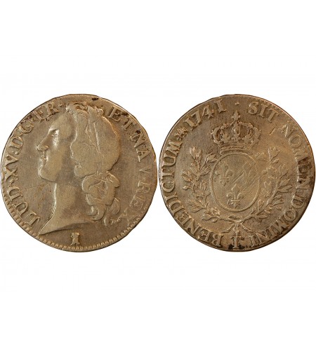 LOUIS XV - ECU AU BANDEAU 1741 T NANTES R3