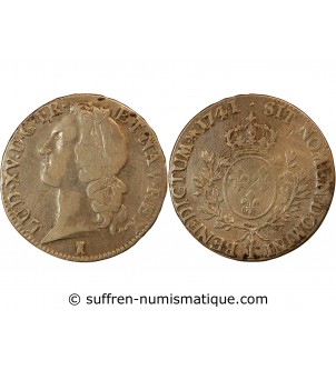 LOUIS XV - ECU AU BANDEAU 1741 T NANTES R3
