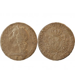 LOUIS XV - ECU AU BANDEAU 1760 T NANTES 2