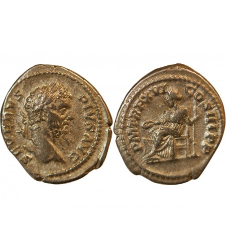 SEPTIME SEVERE - DENIER ARGENT 208 ROME