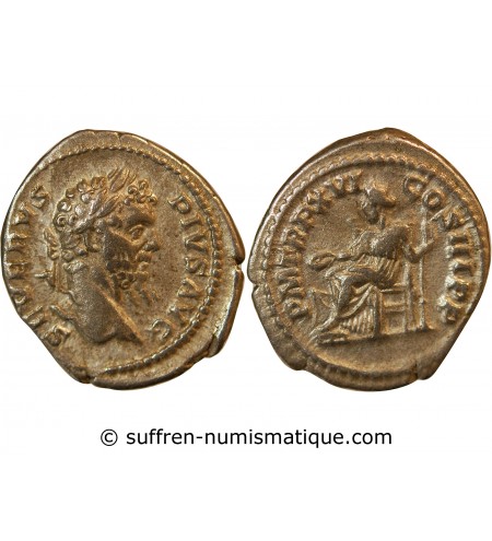 SEPTIME SEVERE - DENIER ARGENT 208 ROME