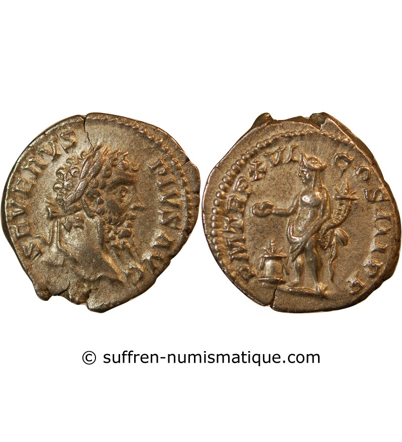 SEPTIME SEVERE - DENIER ARGENT 208 ROME