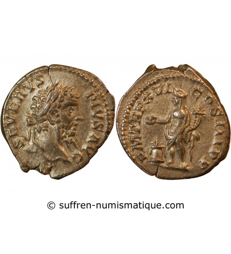 SEPTIME SEVERE - DENIER ARGENT 208 ROME