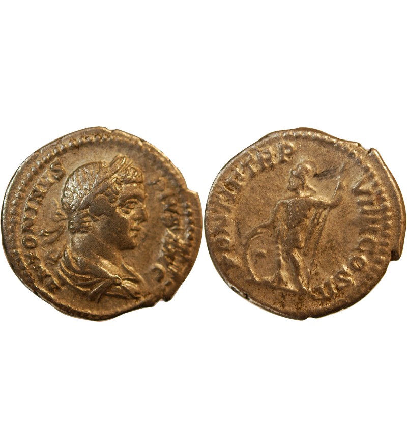 ELAGABAL - DENIER ARGENT 220 / 221 ROME